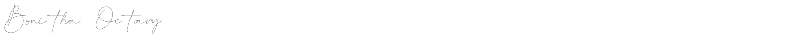 Bonitha Octavy font preview
